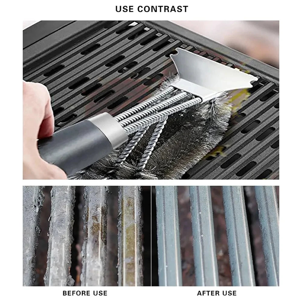 Safe Grill Brush Scraper Handle Bbq Cleaning Brush