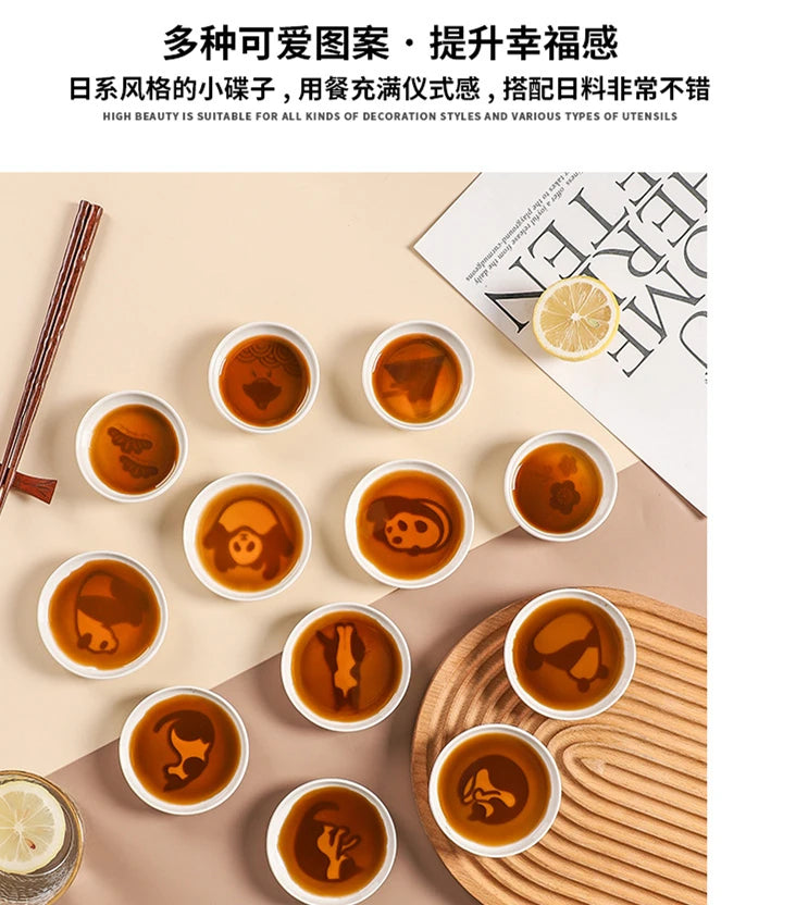 1pcs Ceramic Taste Dish Animal Small Plate Creative