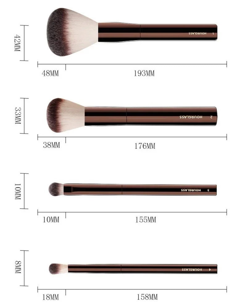 Hourglass Full 23pcs Luxury Makeup Brushes Soft Synthetic