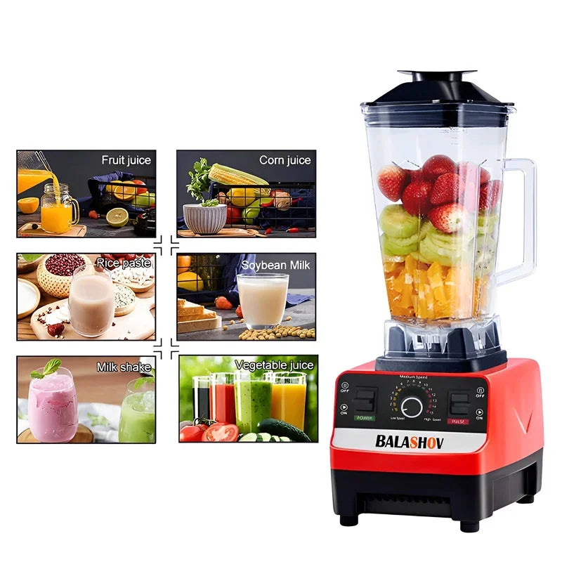 2000w Heavy Duty Commercial Grade Blender Mixer Juicer