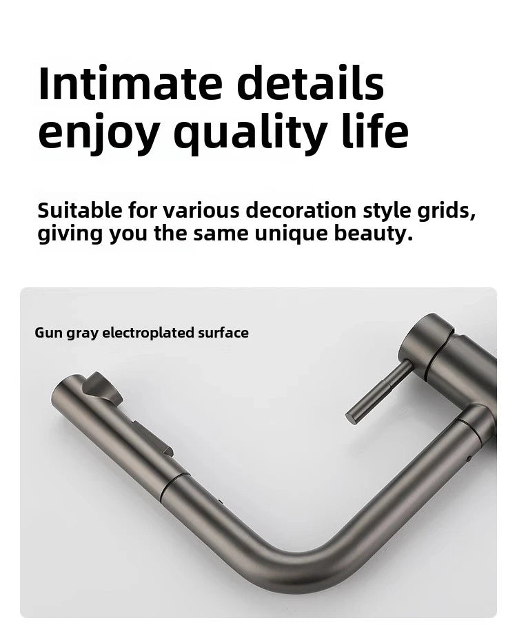 Touch On Pull Out Sink Faucet Stainless Steel