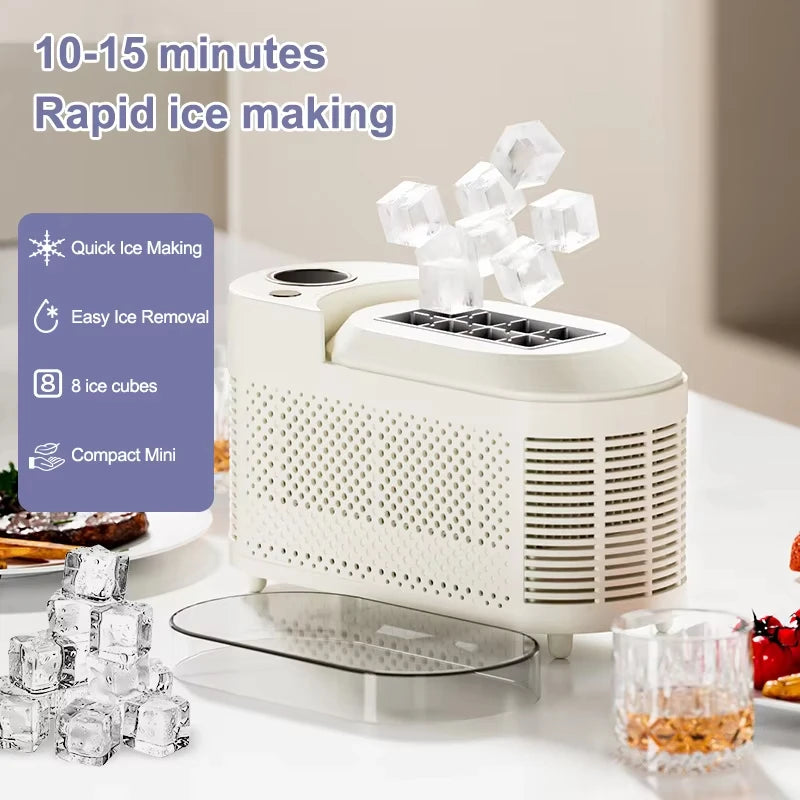 Desktop Mini Ice Cubes Maker Machine Dormitory Camping