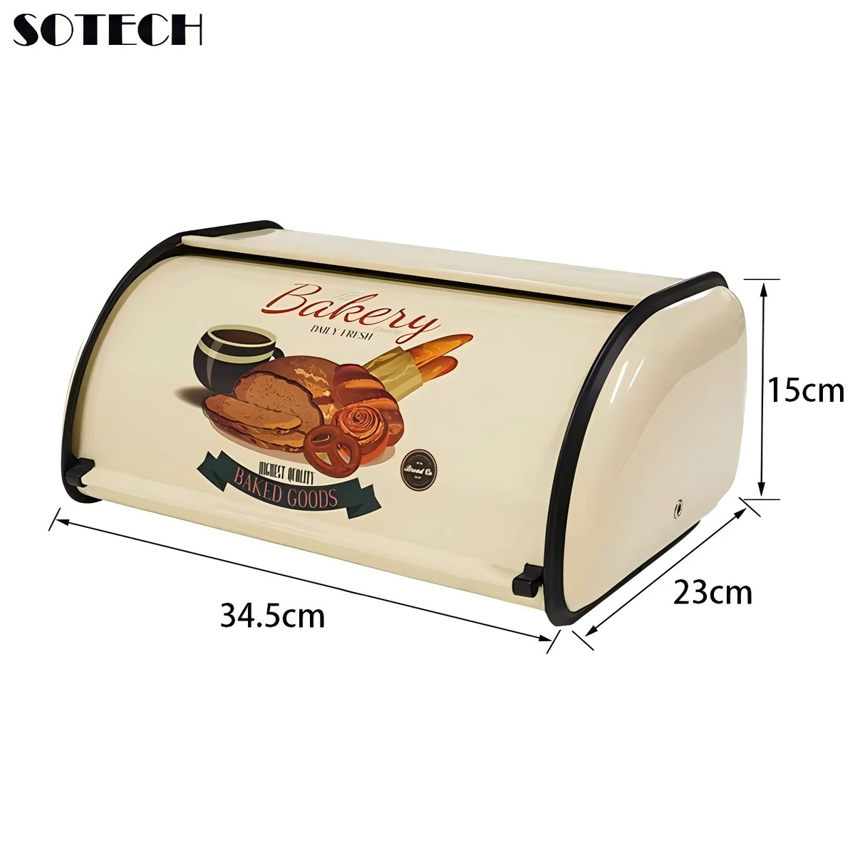 Metal Bread Box Black Bread Bin Bread Storage