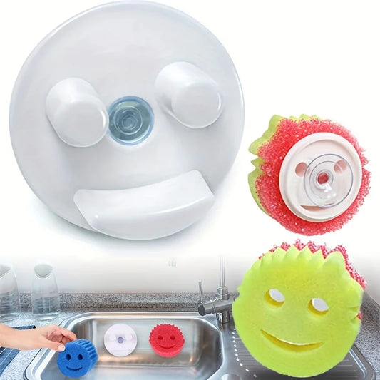 Sponge Holder Smiley Face Sponge Holder Suction Cup