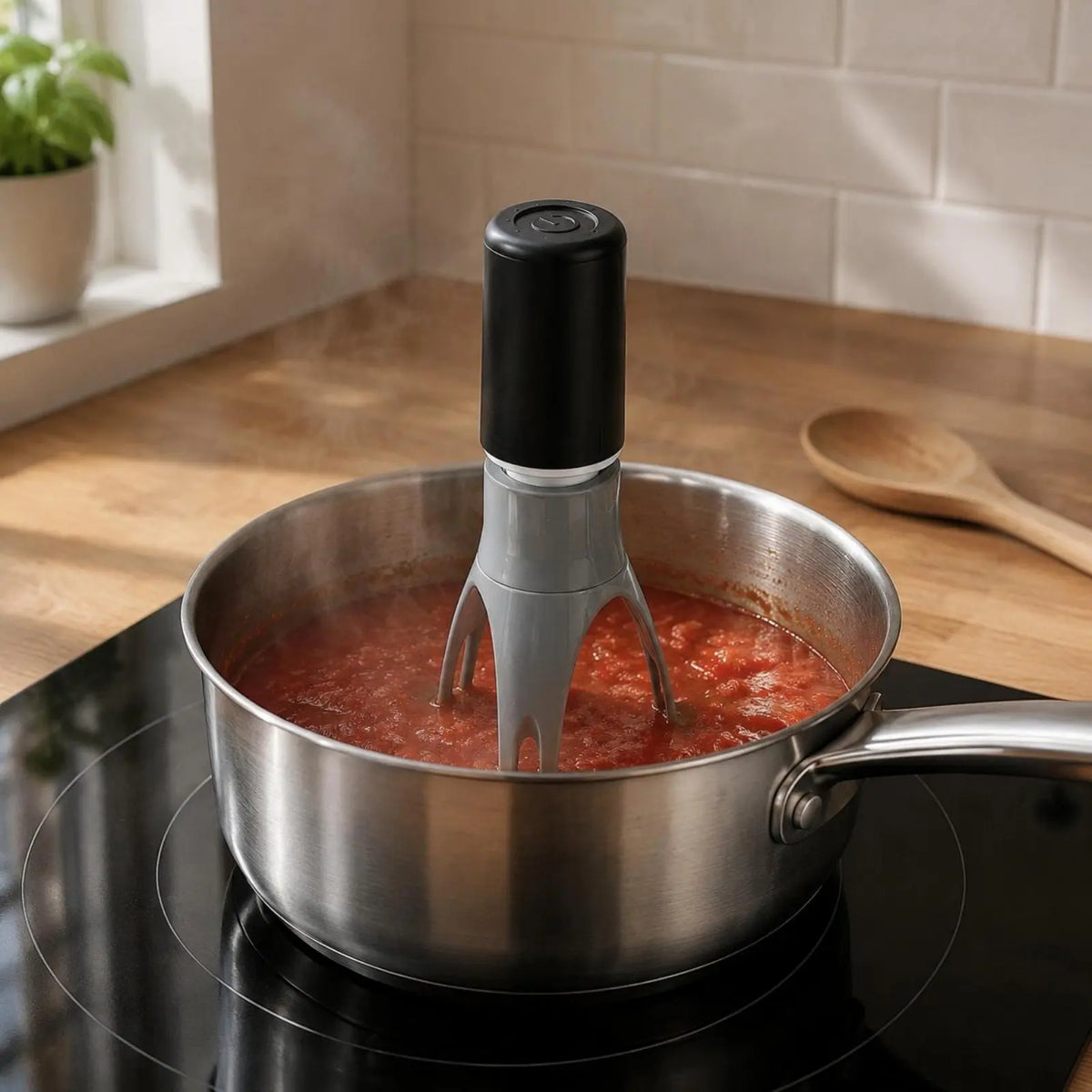 Three-Leg Pan Stirrer Hands Automatic Stirrer Time Saving