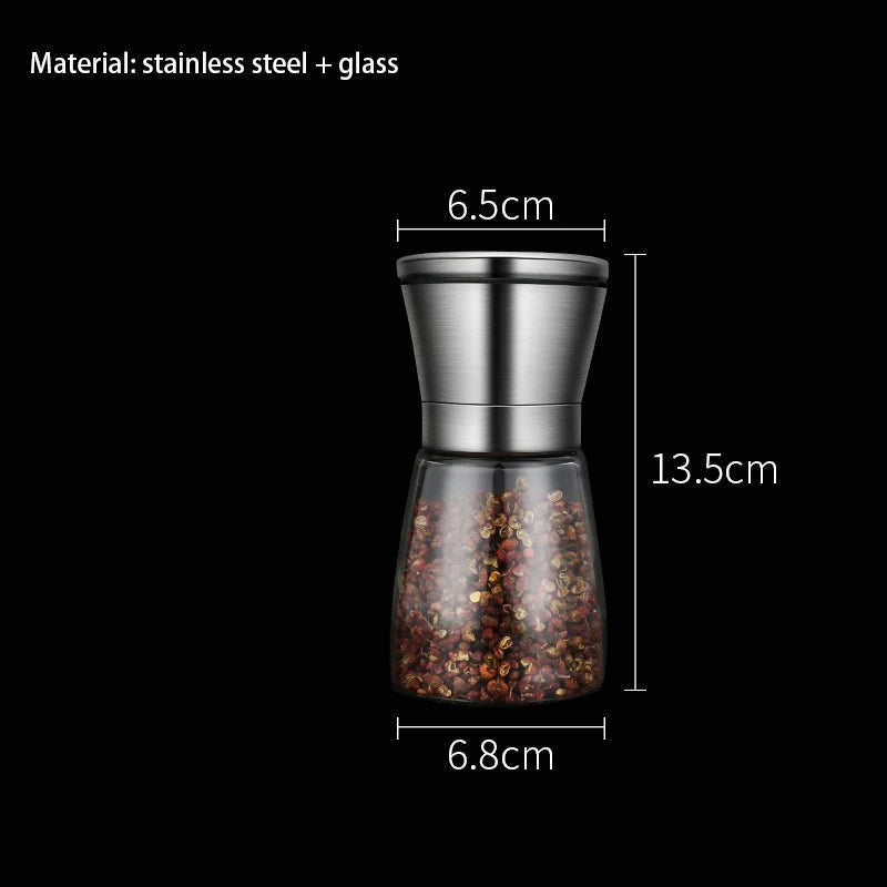 Stainless Steel Salt Pepper Grinders Bottle Spice Jar