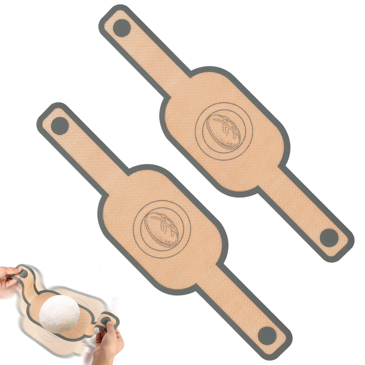 2pcs Silicone Bread Sling Non Stick Silicone Baking