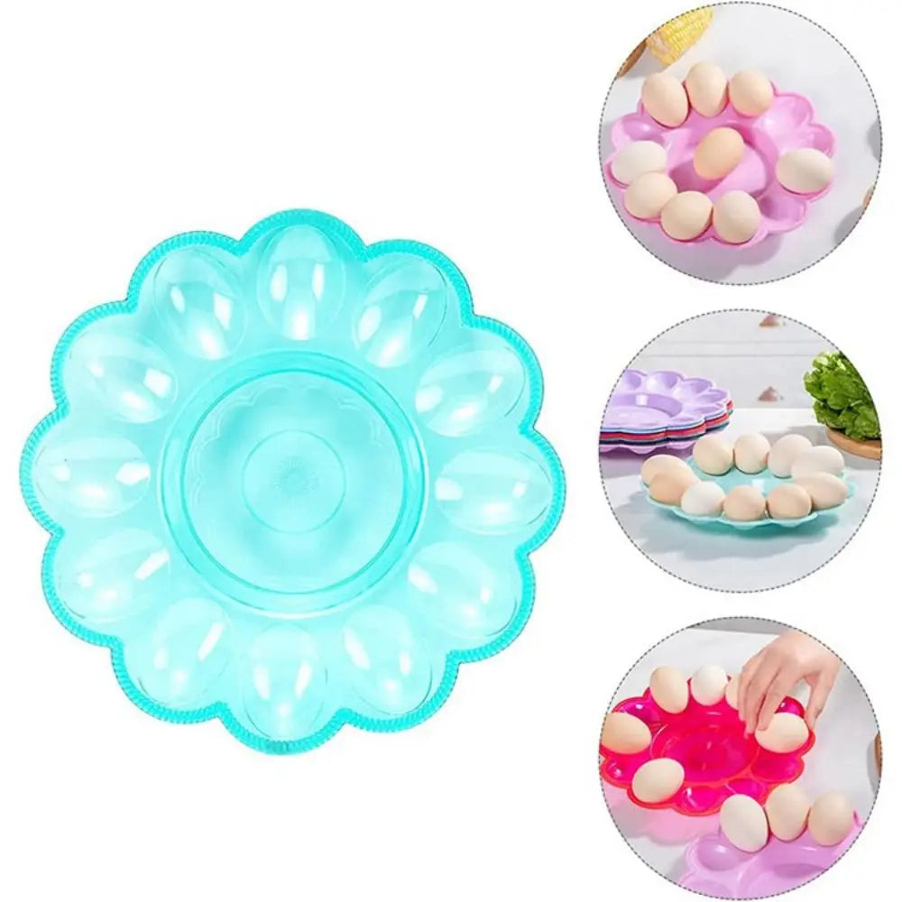 Random Color Easy To Clean 12 Grids Egg