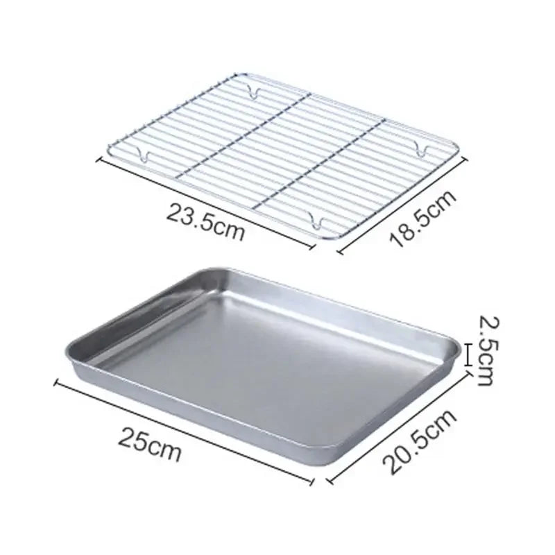 Stainless Steel Barbecue Tray Flat Chassis Multi Purpose