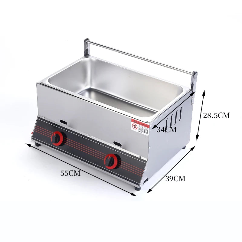 Gas Deep Fryer Chips Chicken Maker Lpg 10l
