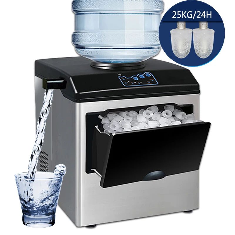 25kg Ice Maker Electric Commercial Ice Cube Maker