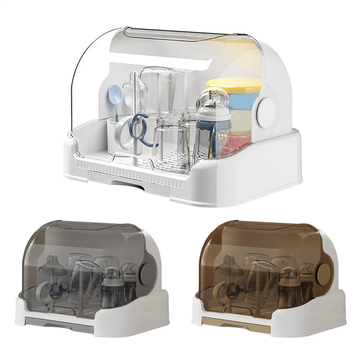 Baby Bottle Drying Rack Toddler Bottles Storage Box