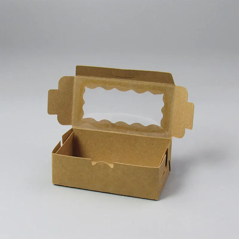 20pcs Cake Carriers Square Box Lid White Bread