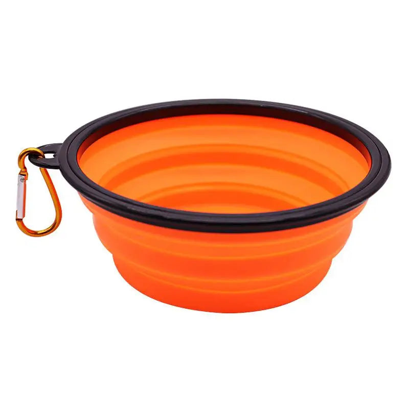 Pet Folding Silicone Bowl Large Outdoor Pet Travel