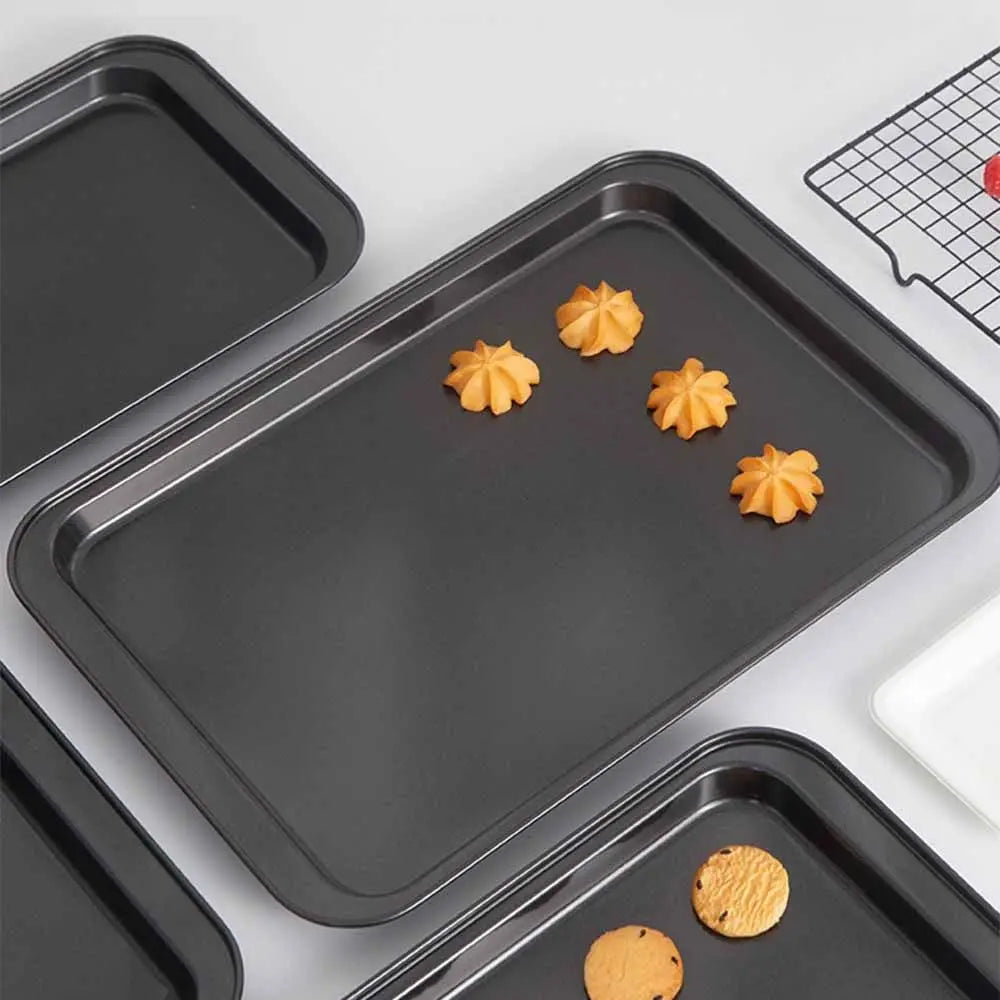 Non-Stick Rectangular Baking Pan 31/37/42/47cm Deep/Shalow Plate