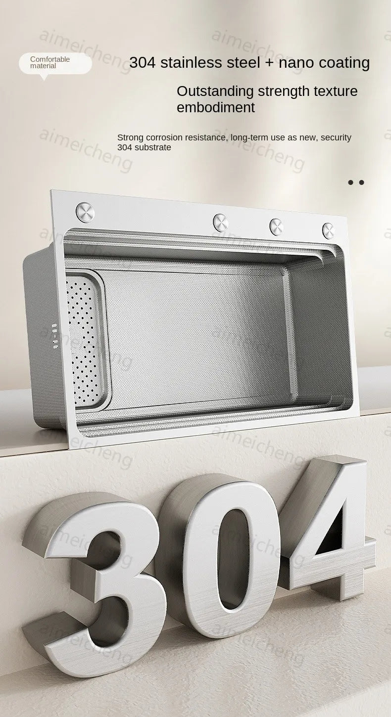 304 Stainless Steel Sink Silver Large Slot Wash