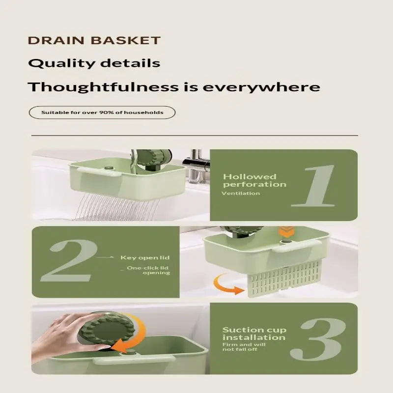 Sink Drain Strainer Basket Sink Washing Basin Anti