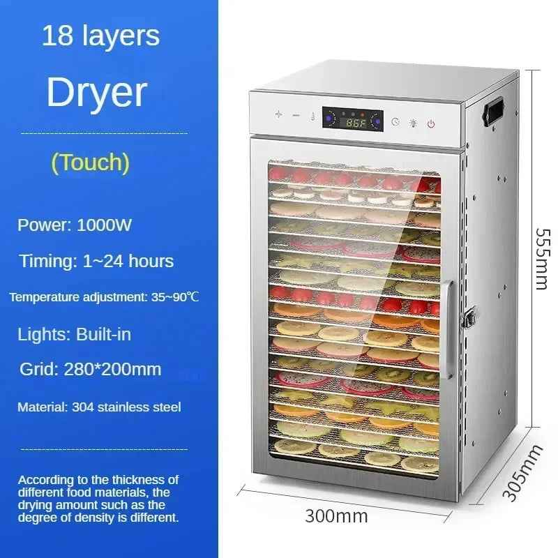 6/8/12/18 Layers Fruit Air Dryer Vegetable Snacks Meat