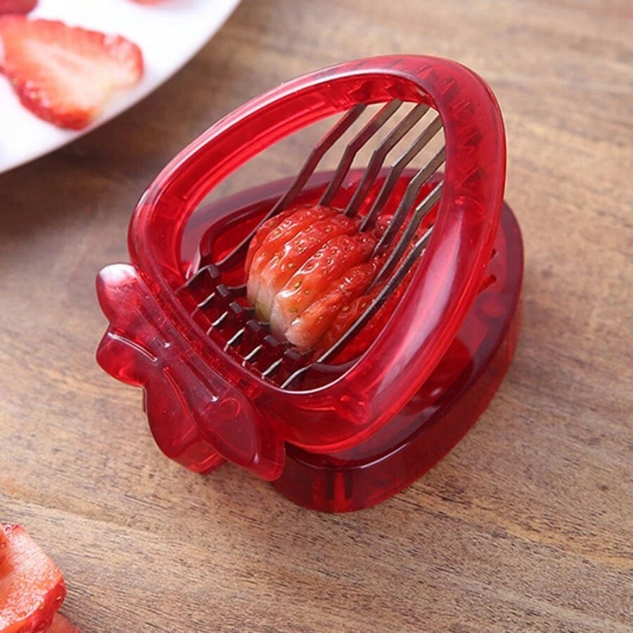 Stainless Steel Strawberry Slicer Creative Fruit Slicer Egg