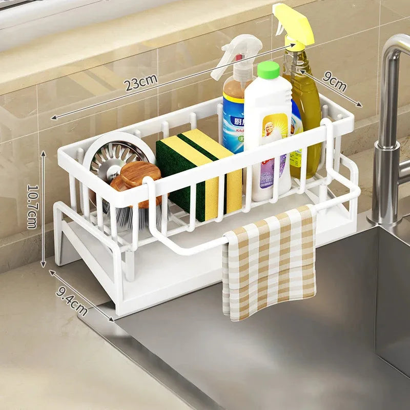 Multi-Functional Sponge Organizer Drainage & Storage Holds Dish