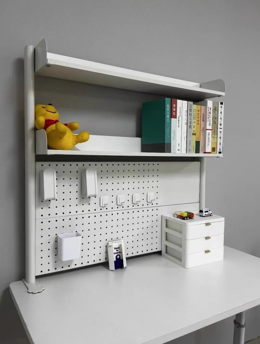 Desktop Storage Rack Pegboard Desk Organizer Shelfcomputer