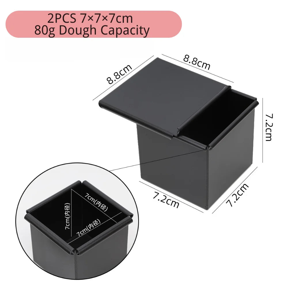 Non Stick Cube Croissant Mini Toast Box Mold