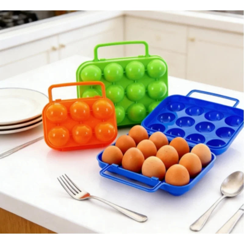 2/4/6/12 Grid Egg Storage Box Shockproof Egg Holder