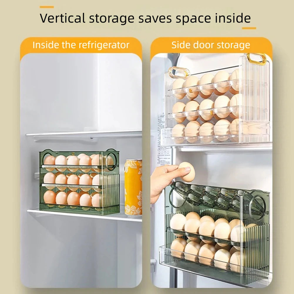 Egg Holder Large Capacity Egg Fridge Storage Box