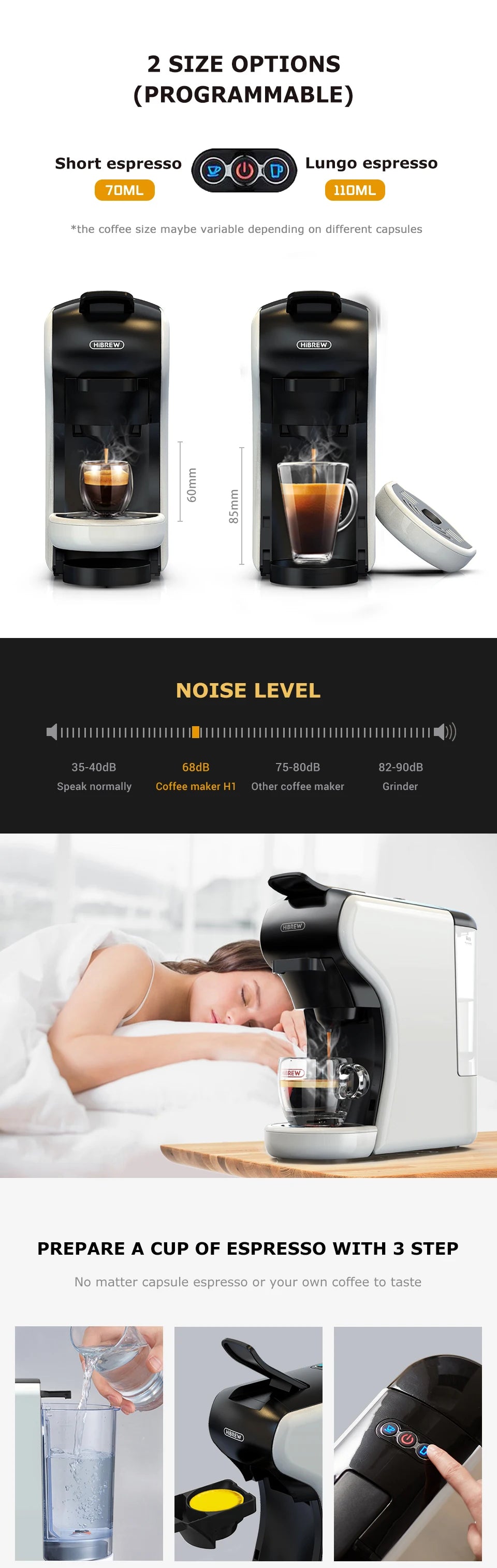 Hibrew In Multiple Capsule Coffee Maker Full Automatic