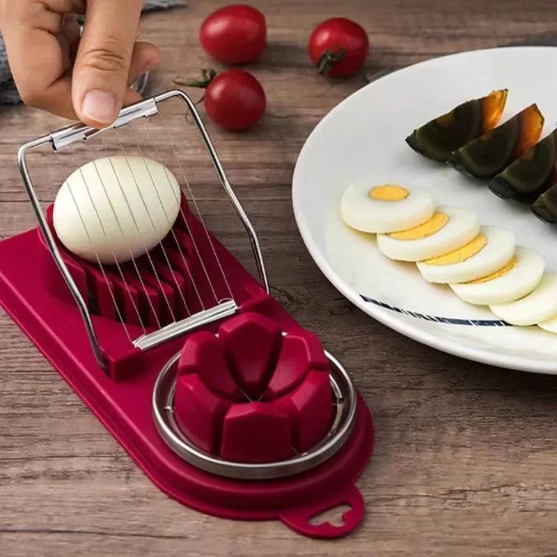 Egg Cutter Stainless Steel Egg Slicer Sectioner Cutter
