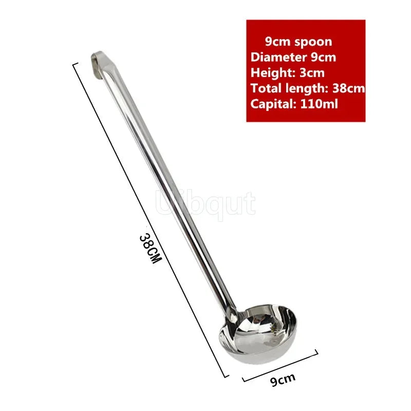 Stainless Steel Long Handle Ladle Serving Spoon Big