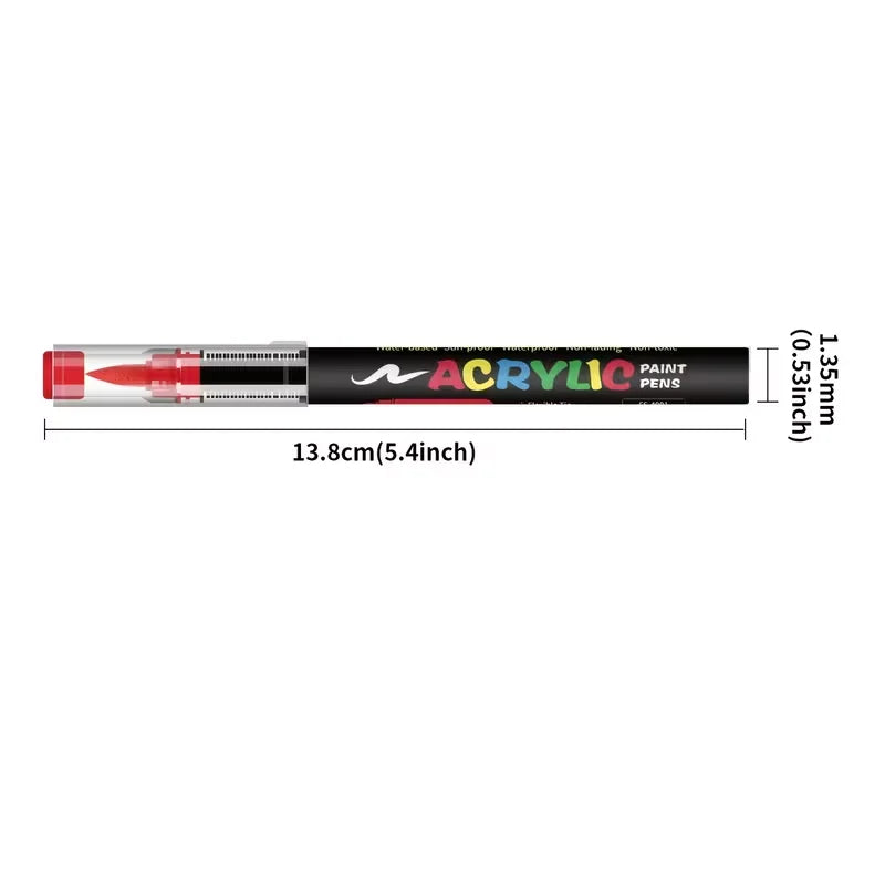 Flysea Acrylic Paint Pens 12-288 Colors Acrylic Paint