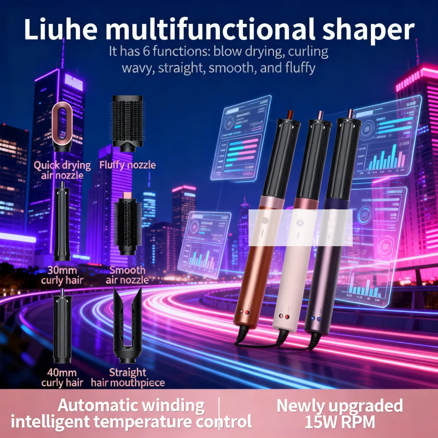 220v In Hair Styler & Hairdryer Brush 1700w