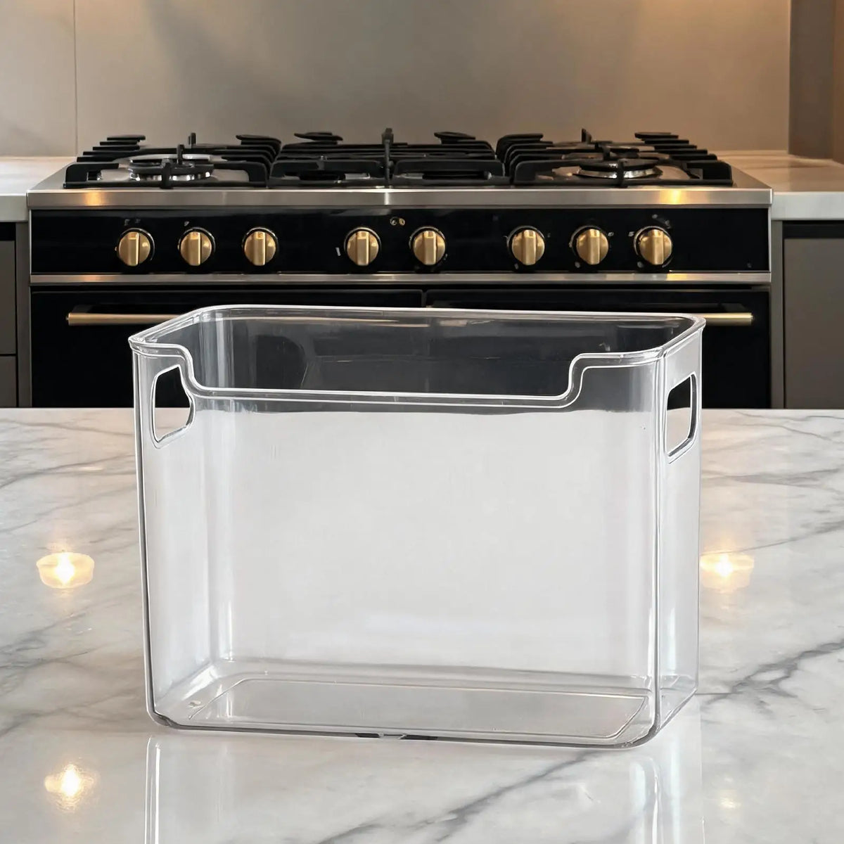 Stackable Clear Refrigerator Organizer Bins Freezer Pantry Food