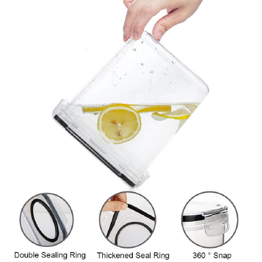 Cereal Containers Storage Of 2/3/4 5l 84oz Airtight