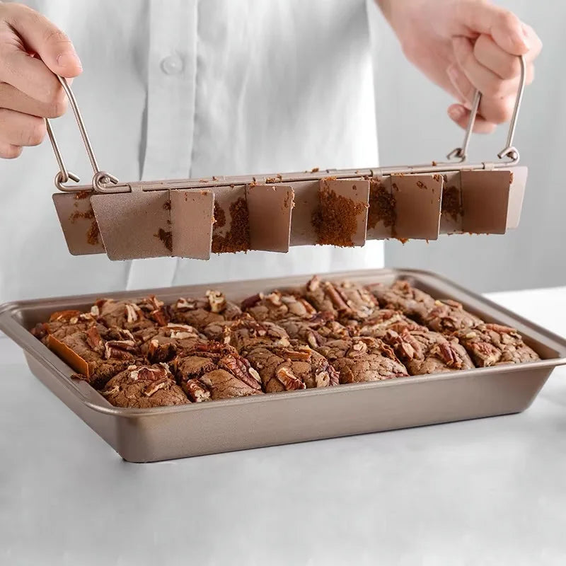 1pc Brownie Cake Pan Dividers Stainless Steel Loaf