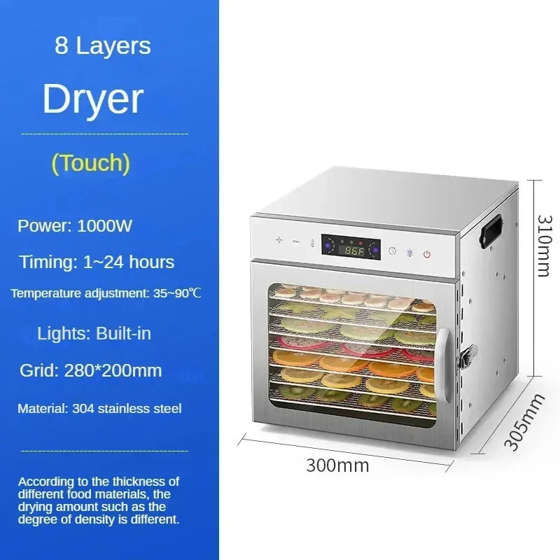 6/8/12/18 Layers Fruit Air Dryer Vegetable Snacks Meat