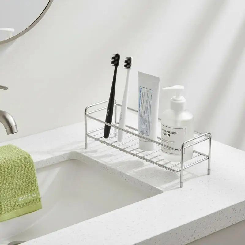 Countertop Organizer In Stainless Steel Dedicated Sponge Holder