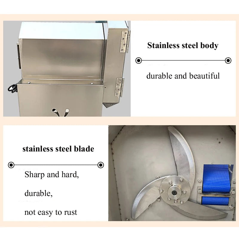 Commercial Vegetable Cutter Stainless Steel Electric Slicer Cut