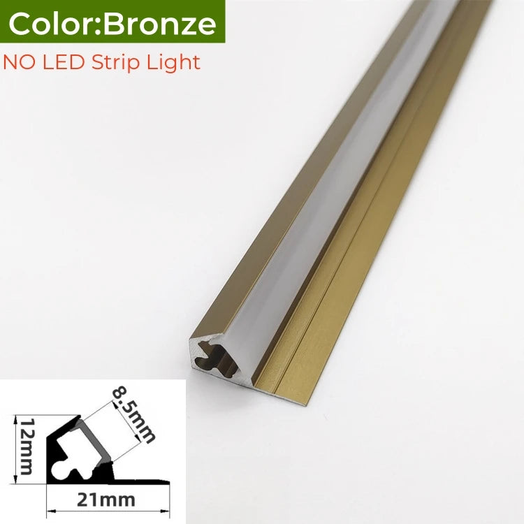 Ultra-Thin Led Cabinet Shelf Edge Aluminum Profile 45