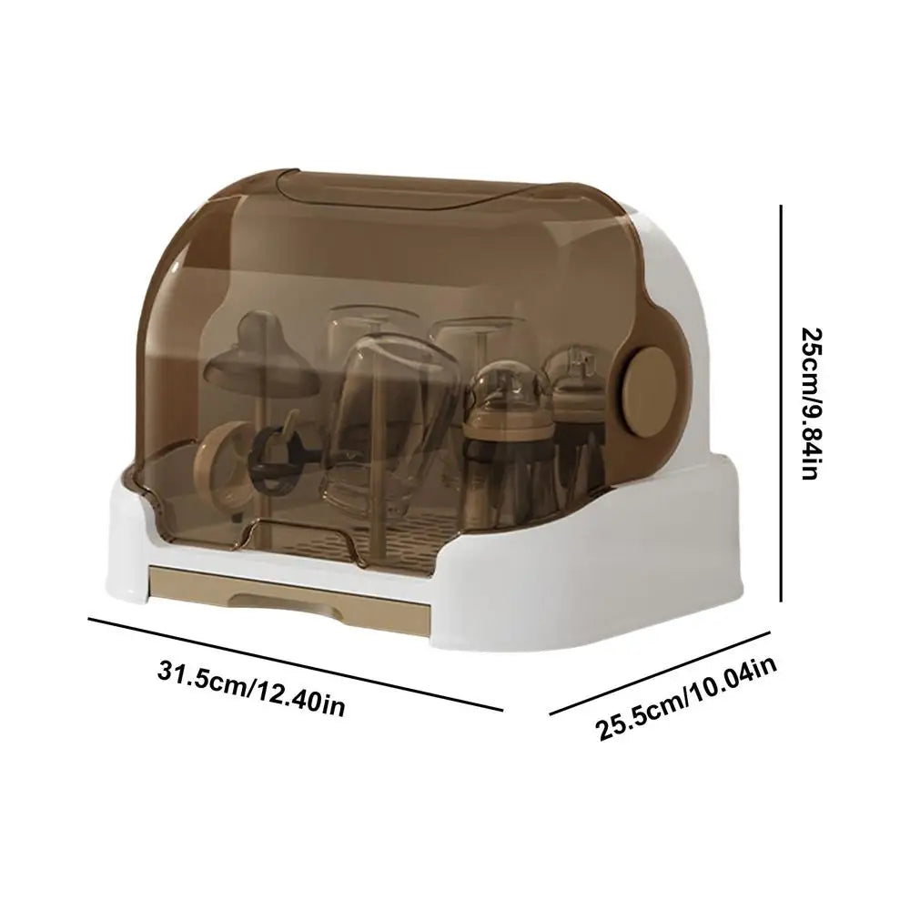 Baby Bottle Drying Rack Toddler Bottles Storage Box