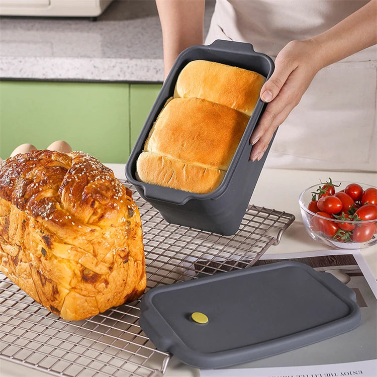 Lmetjma Silicone Bread Loaf Pan Collapsible Bread Toast