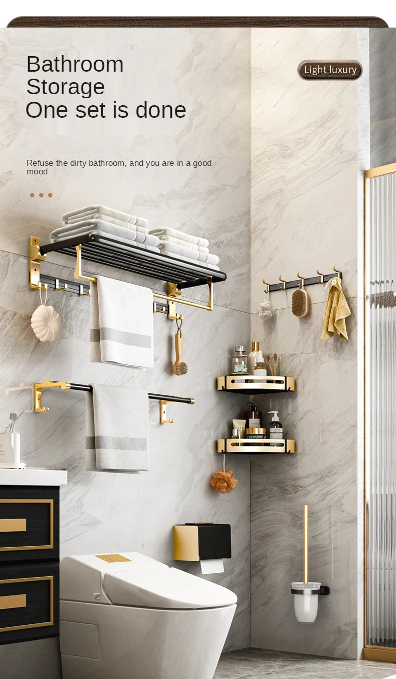 Bathroom Holder Toilet Paper Holder Towel Rack Toilet