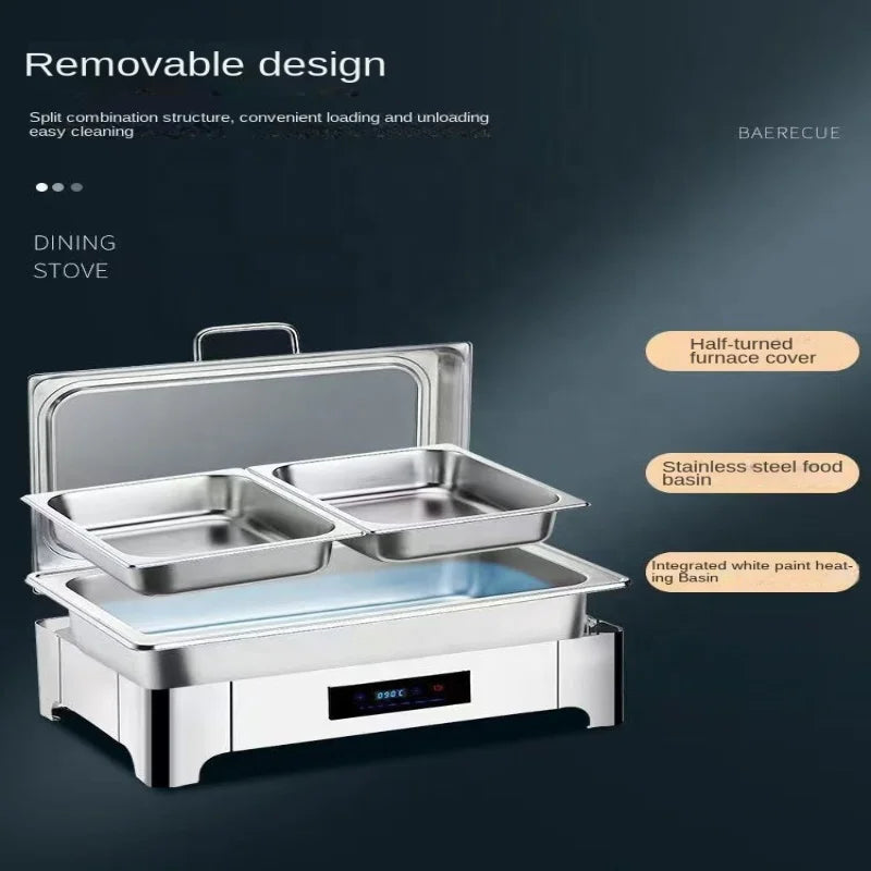 Commercial Hotel & Restaurant Stainless Steel Electric Buffet
