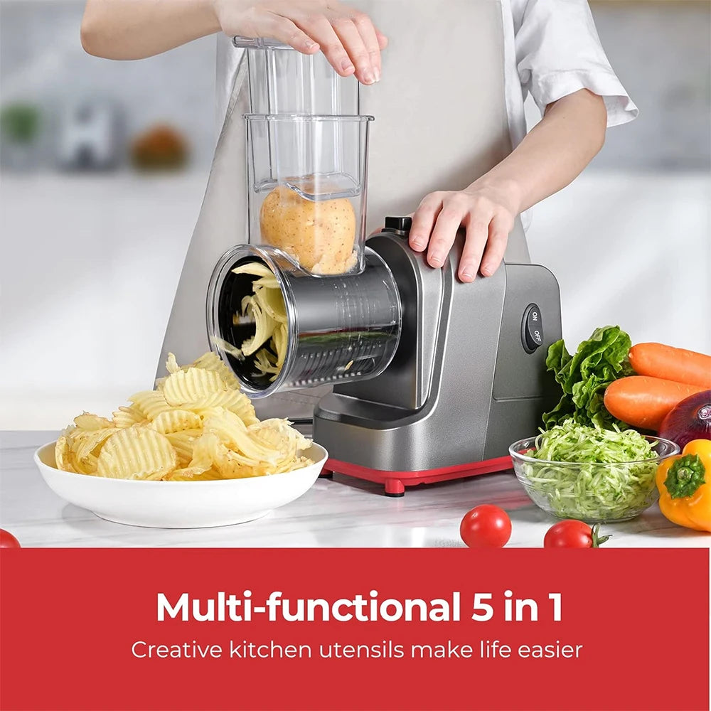 Lmetjma 250w In Electric Vegetable Slicer Shredder Automatic