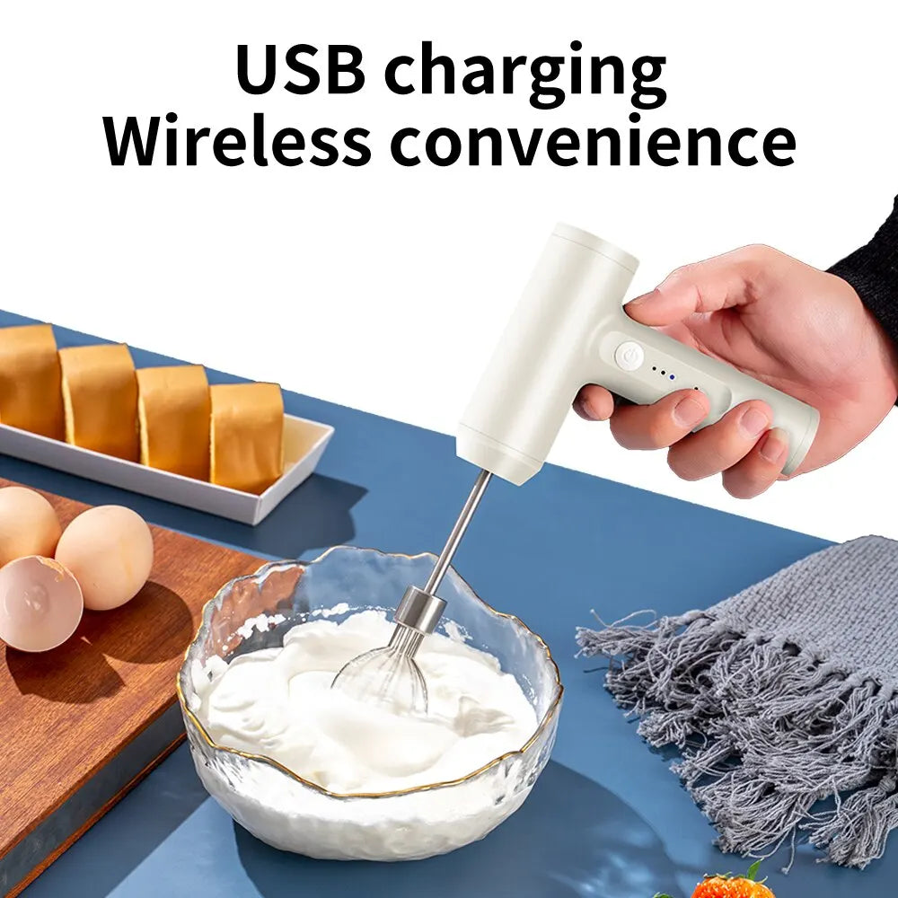 Wireless Electric Food Mixer Speeds Egg Beater Baking