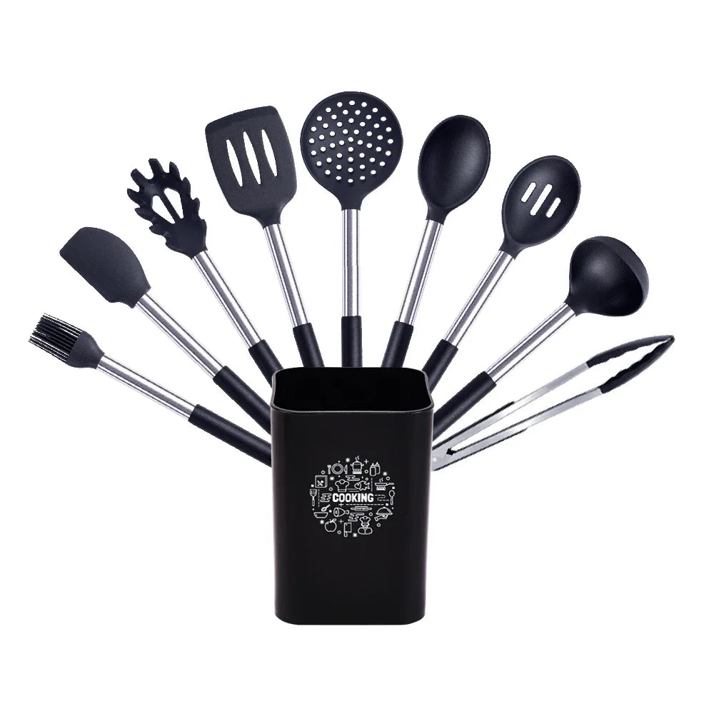 Quality Silicone Utensils Cooking Non Stick Kitchenware Heat