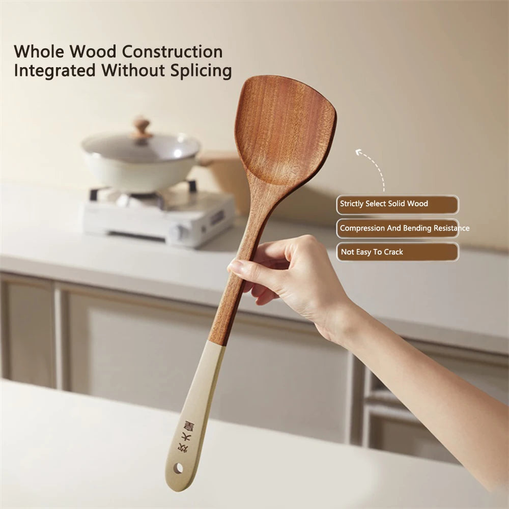 Cooker King Ebony Wood Spatula Non Stick Pan