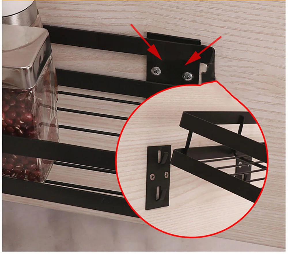 Bathroom Organizer Wall Mount Bracket Holder Wall Storage