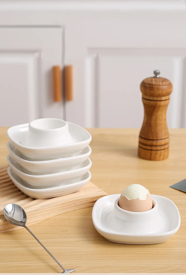 1pcs Creative Anti-Scald Egg Holder Ceramic Egg Holder